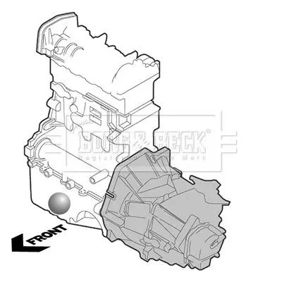 Handler.Part Engine mounting BORG & BECK BEM4112 2