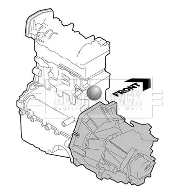 Handler.Part Engine mounting BORG & BECK BEM3612 2