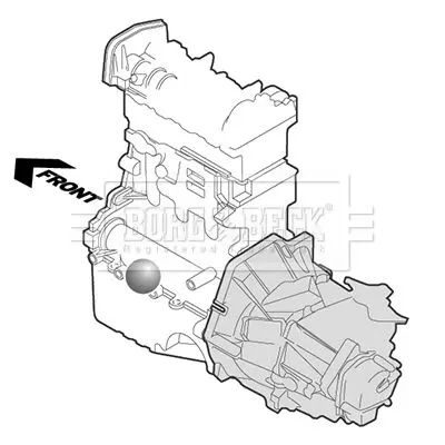 Handler.Part Engine mounting BORG & BECK BEM4127 3