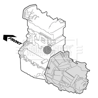 Handler.Part Engine mounting BORG & BECK BEM3863 3