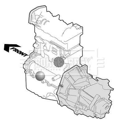 Handler.Part Engine mounting BORG & BECK BEM3152 3