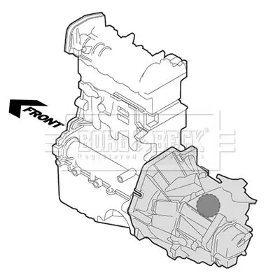 Handler.Part Engine mounting BORG & BECK BEM3195 3