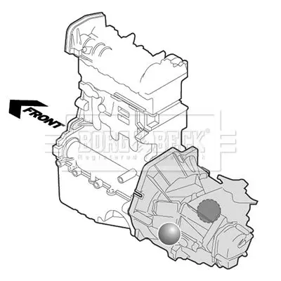 Handler.Part Engine mounting BORG & BECK BEM3174 3