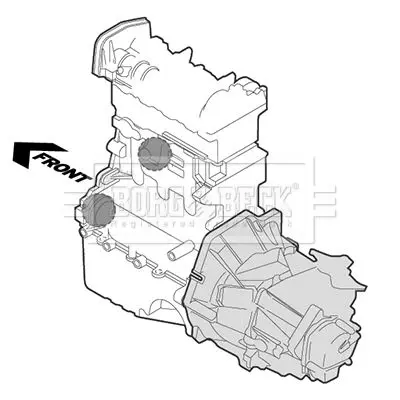 Handler.Part Engine mounting BORG & BECK BEM3976 3