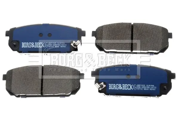 Handler.Part Brake pad set, disc brake BORG & BECK BBP1925 3