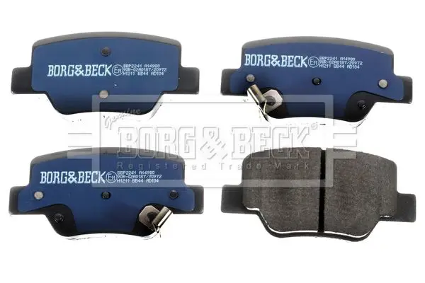 Handler.Part Brake pad set, disc brake BORG & BECK BBP2241 3