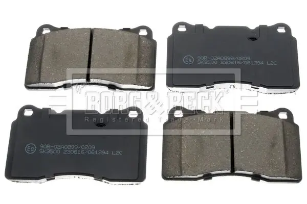 Handler.Part Brake pad set, disc brake BORG & BECK BBP1873 3