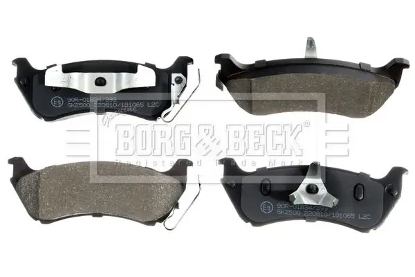 Handler.Part Brake pad set, disc brake BORG & BECK BBP1666 3