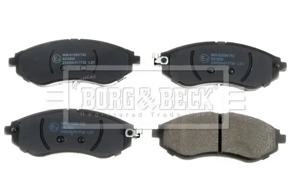 Handler.Part Brake pad set, disc brake BORG & BECK BBP2324 3