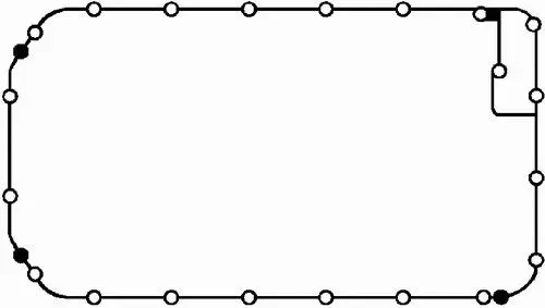 Handler.Part Gasket, wet sump BGA OP9323 1