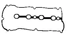 Handler.Part Gasket, cylinder head cover BGA RC0340 1