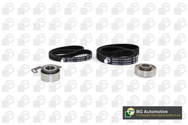 Handler.Part Timing belt set BGA TB2502K 1