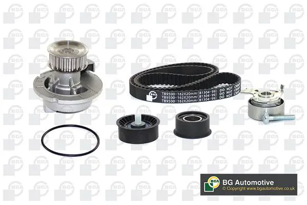 Handler.Part Water pump & timing belt set BGA TB9501CPK2 1