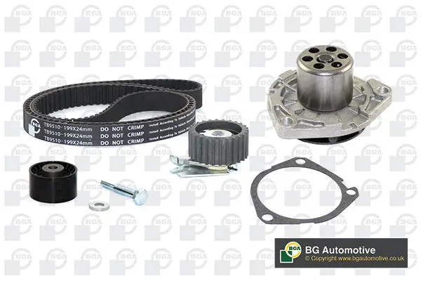 Handler.Part Water pump & timing belt set BGA TB9510CPK 1