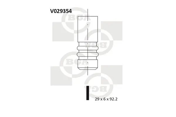 Handler.Part Outlet valve BGA V029354 1