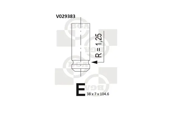 Handler.Part Inlet valve BGA V029383 1