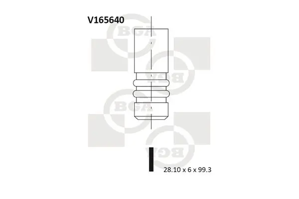 Handler.Part Inlet valve BGA V165640 1