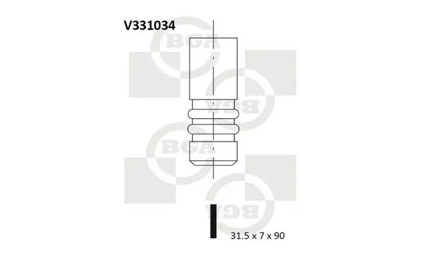 Handler.Part Outlet valve BGA V331034 1