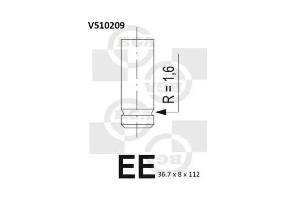 Handler.Part Outlet valve BGA V510209 1