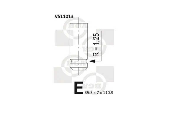 Handler.Part Inlet valve BGA V511013 1