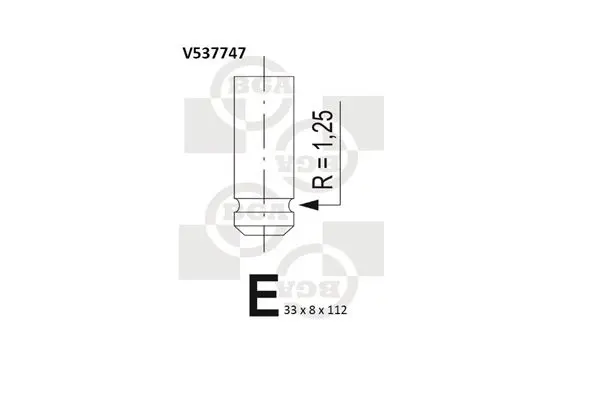 Handler.Part Outlet valve BGA V537747 1