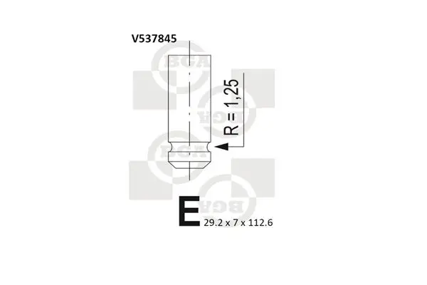 Handler.Part Outlet valve BGA V537845 1