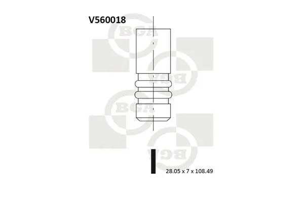 Handler.Part Outlet valve BGA V560018 1