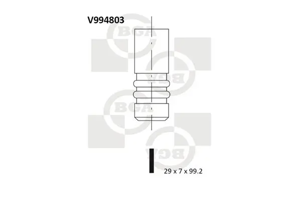 Handler.Part Outlet valve BGA V994803 1