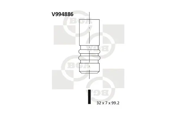 Handler.Part Inlet valve BGA V994886 1