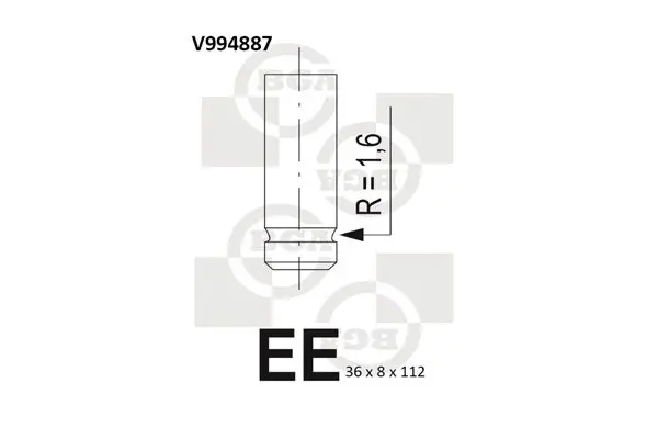 Handler.Part Outlet valve BGA V994887 1