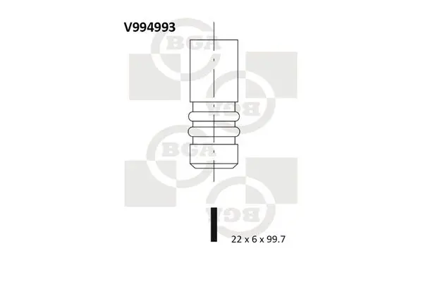 Handler.Part Outlet valve BGA V994993 1