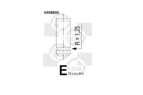 Handler.Part Outlet valve BGA V998895 1