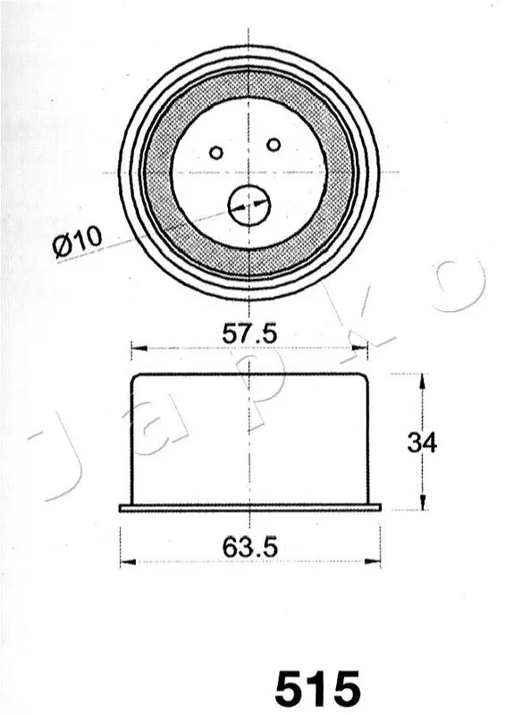 Handler.Part Tensioner, timing belt JAPKO 45515 2