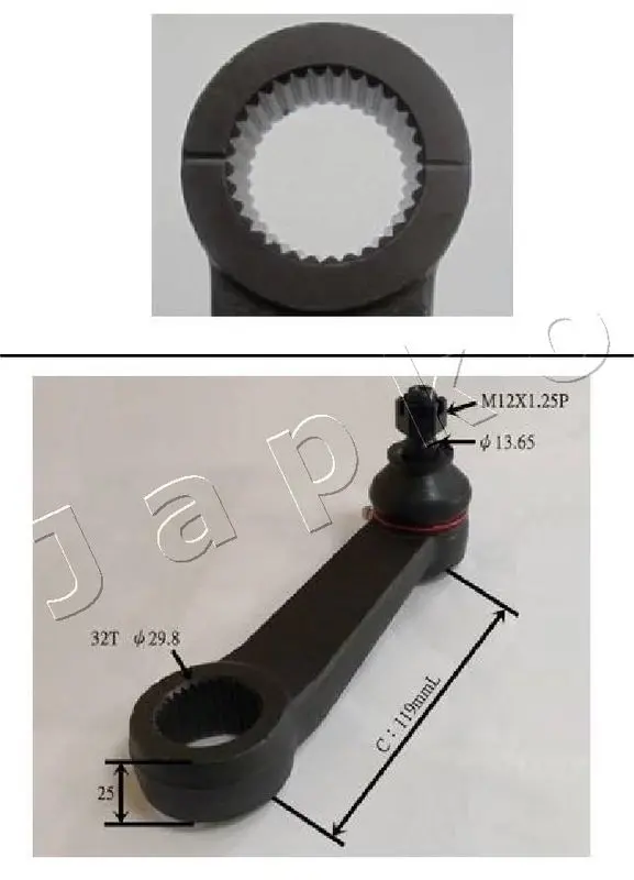 Handler.Part Steering arm JAPKO 52510 2