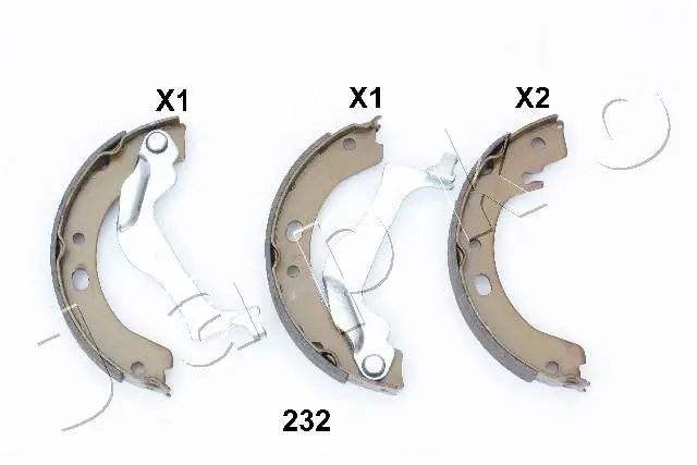 Handler.Part Brake shoe set, parking brake JAPKO 55232 1