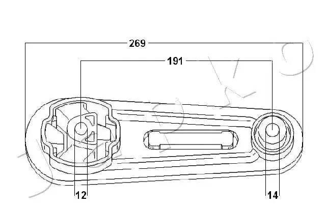 Handler.Part Engine mounting JAPKO GOJ195 2