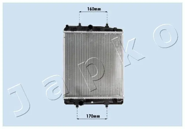 Handler.Part Radiator, engine cooling JAPKO RDA033069 1