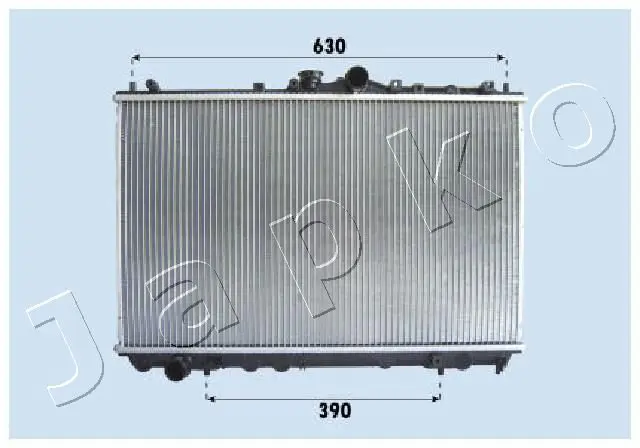 Handler.Part Radiator, engine cooling JAPKO RDA163027 1