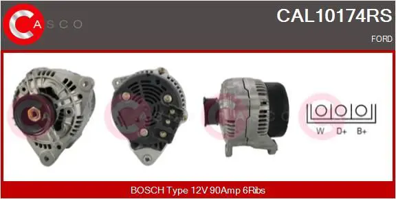 Handler.Part Alternator CASCO CAL10174RS 1