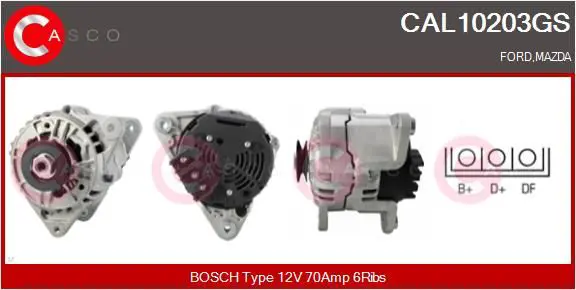 Handler.Part Alternator CASCO CAL10203GS 1