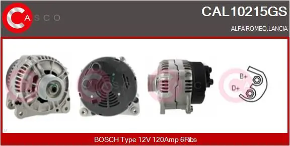 Handler.Part Alternator CASCO CAL10215GS 1