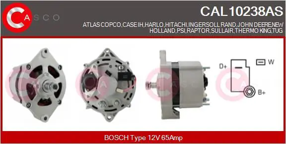 Handler.Part Alternator CASCO CAL10238AS 1