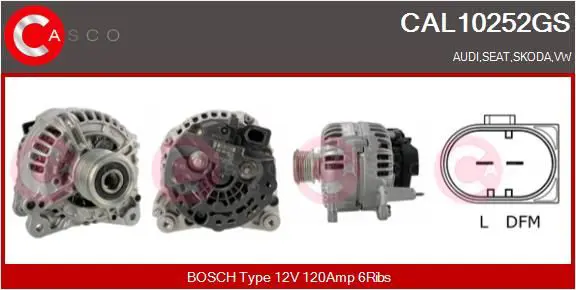 Handler.Part Alternator CASCO CAL10252GS 1