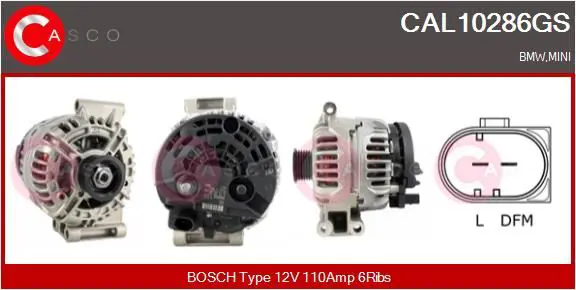 Handler.Part Alternator CASCO CAL10286GS 1