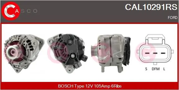 Handler.Part Alternator CASCO CAL10291RS 1