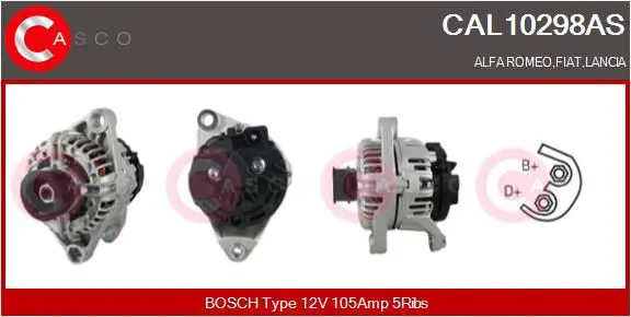 Handler.Part Alternator CASCO CAL10298AS 1