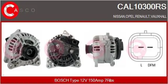 Handler.Part Alternator CASCO CAL10300RS 1