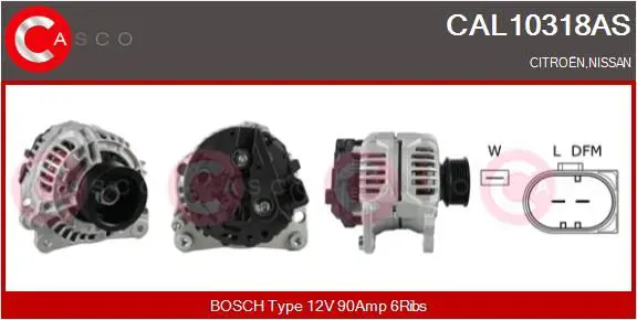 Handler.Part Alternator CASCO CAL10318AS 1