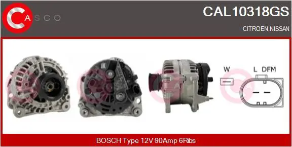 Handler.Part Alternator CASCO CAL10318GS 1