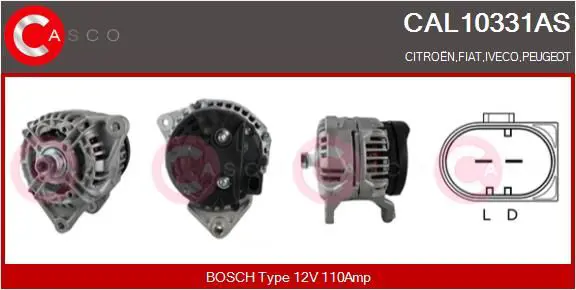 Handler.Part Alternator CASCO CAL10331AS 1